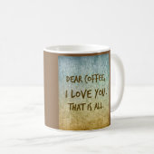 Liebe Kaffee-Tasse Kaffeetasse (VorderseiteRechts)