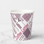 Liebe Kaffee Tasse Pappbecher (Rückseite)