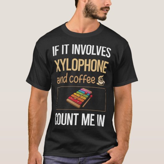 Liebe Kaffee Xylophone T-Shirt (Vorderseite)