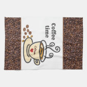 Liebe-Kaffee/Zuhause-Kaffee-Bar Hand oder Geschirrtuch (Horizontal)