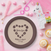 Liebe Kaffeeban Herz Pappteller (Party)