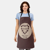 Liebe Kaffeeban Herz Schürze (Getragen)