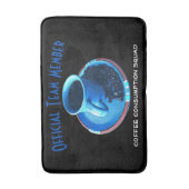 Liebe | Kaffeekopf Badematte (Vorderseite Vertikal)