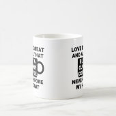 Liebe Kaffeepause Kaffeetasse (Mittel)