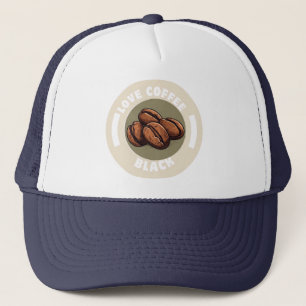Liebe Kaffeepause schwarz Truckerkappe