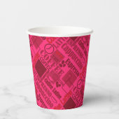 Liebe Kaffeepulver Pappbecher (Rückseite)