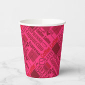 Liebe Kaffeepulver Pappbecher (Links)