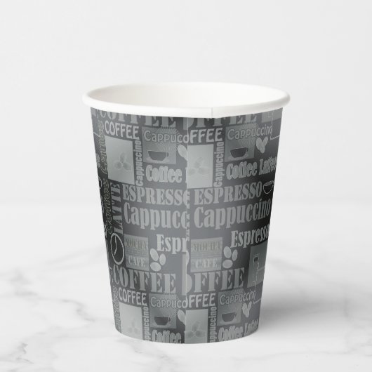 Liebe Kaffeepulver Pappbecher (Rechts)