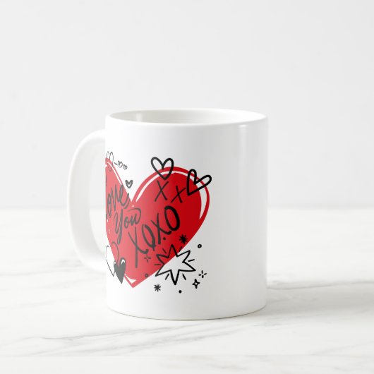 Liebe Kaffeetasse (Vorderseite Links)