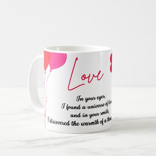 Liebe Kaffeetasse (Vorderseite Links)