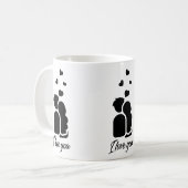 Liebe Kaffeetasse – Romantisches Geschenk für ihn (Vorderseite Links)