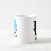 LIEBE Kailua Blue Hibiskus 11oz Kaffeetasse (Mittel)
