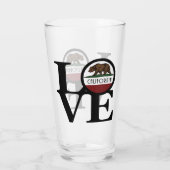 LIEBE Kalifornien Glas (Rückseite)