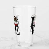 LIEBE Kalifornien Glas (Links)