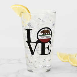 LIEBE Kalifornien Glas