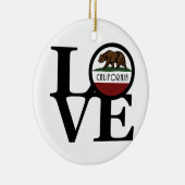 LIEBE Kalifornien Keramik Ornament (Rechts)