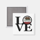 LIEBE Kalifornien Magnet (Vorderseite/Rückseite)