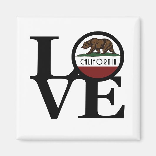 LIEBE Kalifornien Magnet (Vorne)