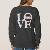 LIEBE Kalifornien Sweatshirt (Rückseite)