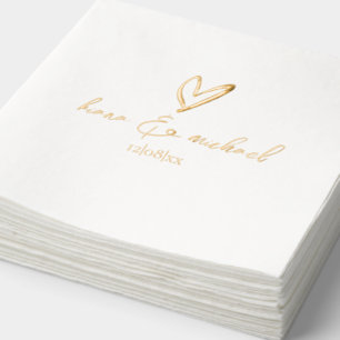 Liebe Kalligrafie Herd-ID940 Servietten Mit Folie