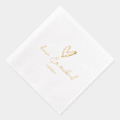 Liebe Kalligrafie Herd-ID940 Servietten Mit Folie (Rechts)