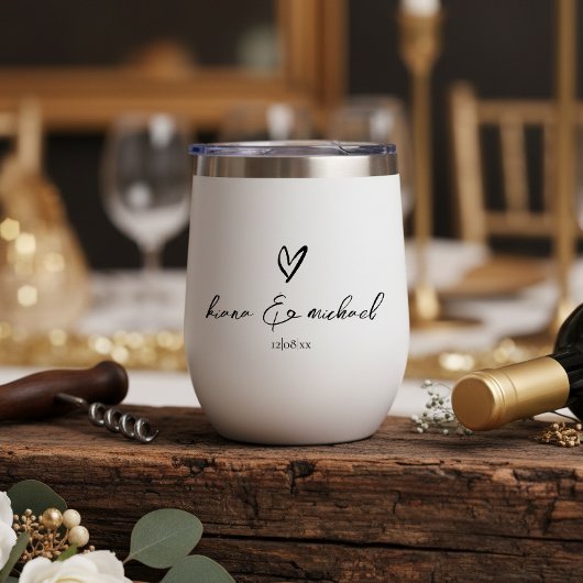Liebe Kalligrafie Herzschwarz B&W ID940