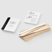 Liebe Kalligrafie Hochzeit Zeremonie B&W ID940 Fächer (Non-assembled)