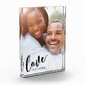 Liebe-Kalligrafie-Skript-benutzerdefiniertes Farbü Fotoblock (Links)