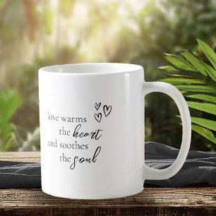 Liebe Kalligrafie Zitat Black B&W ID940 Kaffeetasse