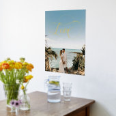 Liebe Kalligraphie Couple Foto Foil Print Foliendrucke (Ablage(Küche))