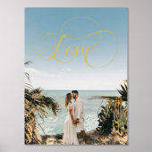 Liebe Kalligraphie Couple Foto Foil Print Foliendrucke (Vorderseite)