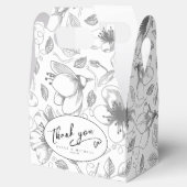 Liebe Kalligraphie Vielen Dank Herz Black ID940 Geschenkschachtel (Geöffnet)