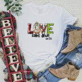Liebe kam den T - Shirt zum Weihnachten herunter