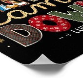 Liebe kam herab Lukas 2_11 Patchwork-Weihnachtskun Poster (Ecke)