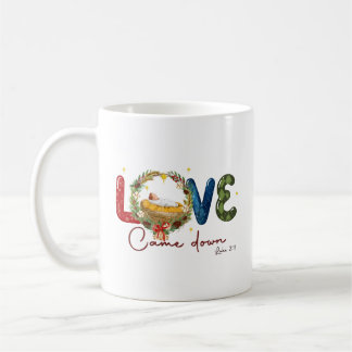 Liebe kam Weihnachten der Geburt nieder Kaffeetasse