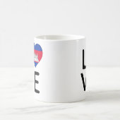 Liebe - Kambodscha-Flagge Kaffeetasse (Mittel)