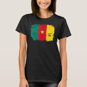 Liebe Kamerun Vintage Kamerun Flagge 1 T-Shirt