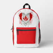 Liebe Kanada-Flagge Bedruckter Rucksack (Vorderseite)