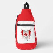 Liebe Kanada-Flagge Crossbody Bag (Vorderseite)