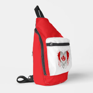 Liebe Kanada-Flagge Crossbody Bag