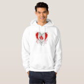 Liebe Kanada-Flagge Hoodie (Vorne ganz)