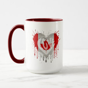 Liebe Kanada-Flagge Tasse