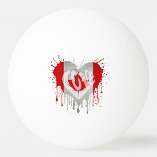 Liebe Kanada-Flagge Tischtennisball