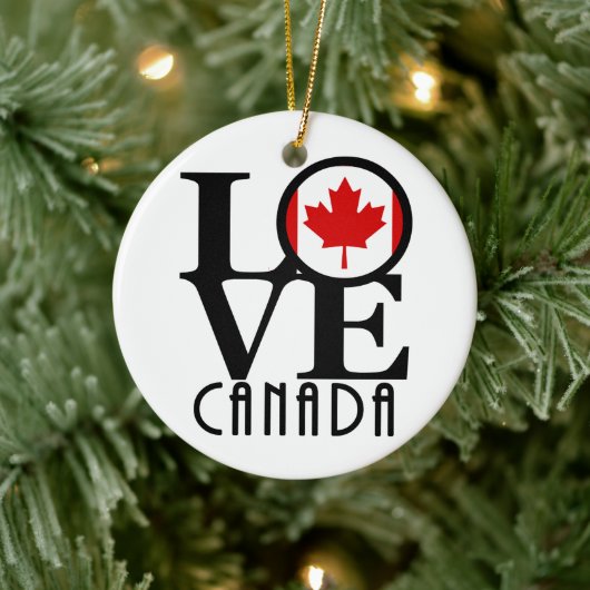 LIEBE Kanada Keramik Ornament (Baum)