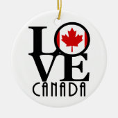 LIEBE Kanada Keramik Ornament (Vorne)