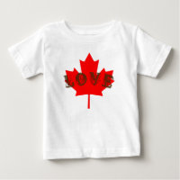 Liebe Kanada Tag Rotes Ahornblatt Shirt
