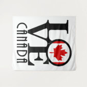 LIEBE Kanada Wandteppich (Vorderseite (Horizontal))