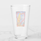 Liebe Kängurus Australisches Tier Glas (Rückseite)