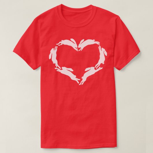 Liebe Kaninchen T-Shirt (Design vorne)