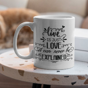 Liebe kann nie erklärt werden Liebe Coupé Tasse